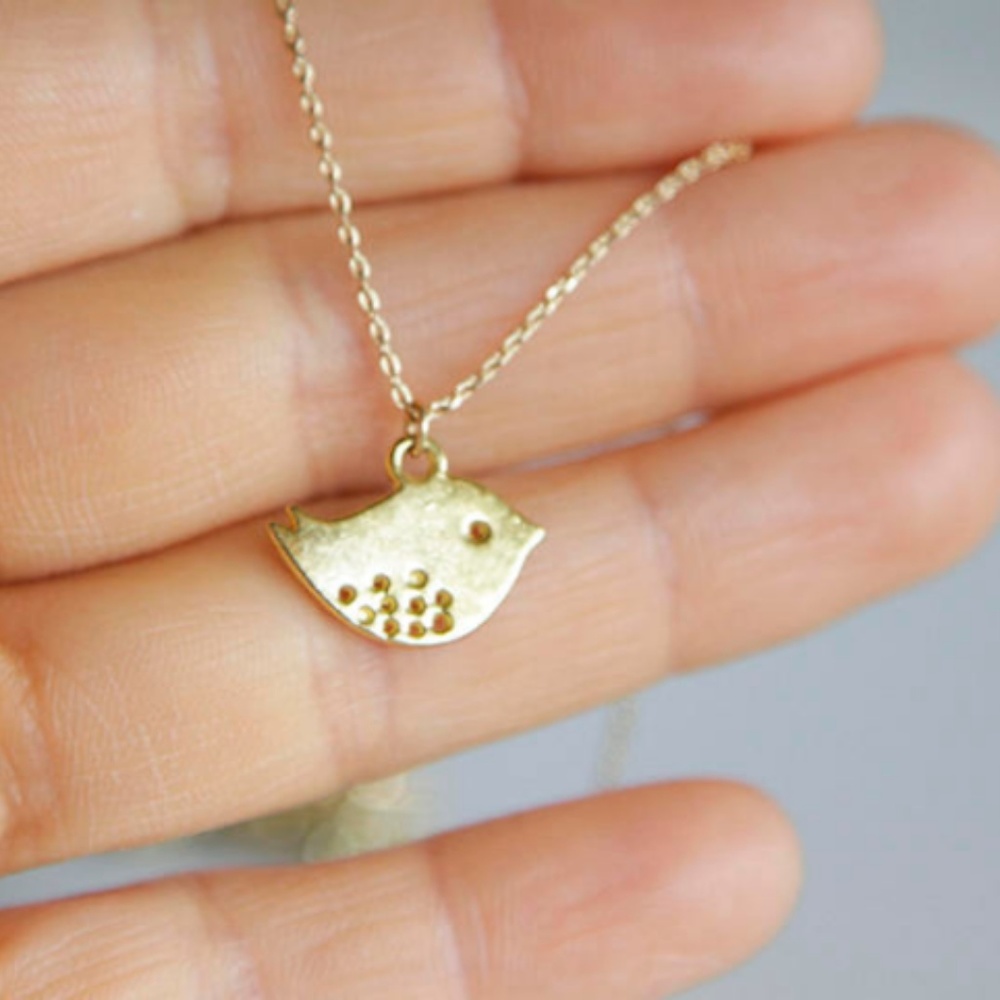 ๐ธ Gold Bird Necklace/Bracelet/Anklet, Handmade ๐ธ - Picture 2 of 5